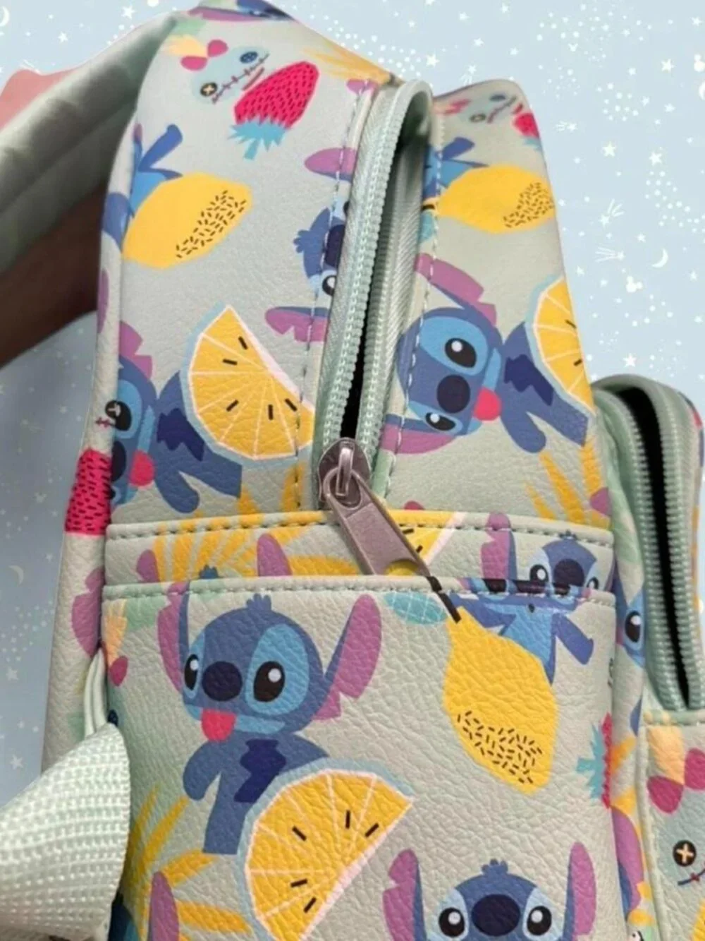 NWOT Loungefly Disney Lilo and Stitch fruit and Stitch all over print backpack